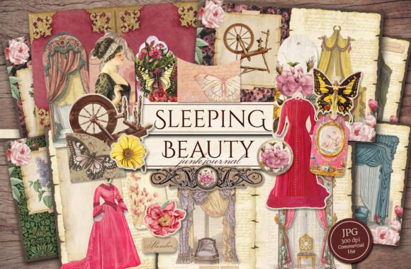 Download Sleeping Beauty Scrapbook Journal Kit - Beauty Collection