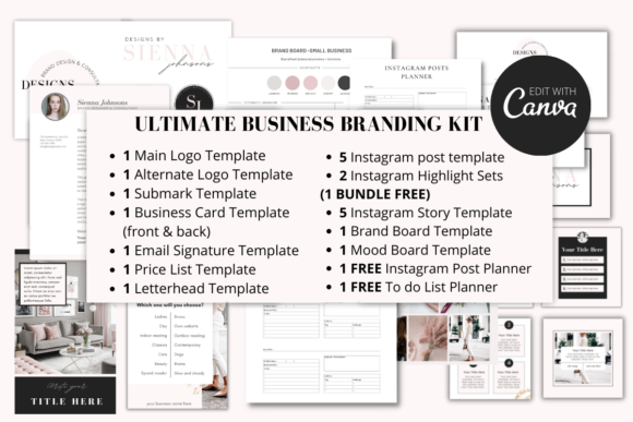 Download Complete Business Branding Kit for Canva - Canva Collection