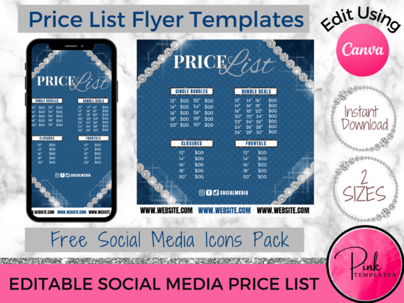 Download Beauty Hair Price List Flyer - Beauty Collection
